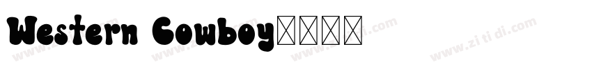 Western Cowboy字体转换